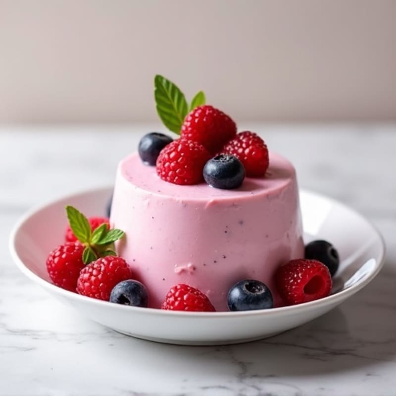 Silky Greek Yogurt Protein Mousse with Berries