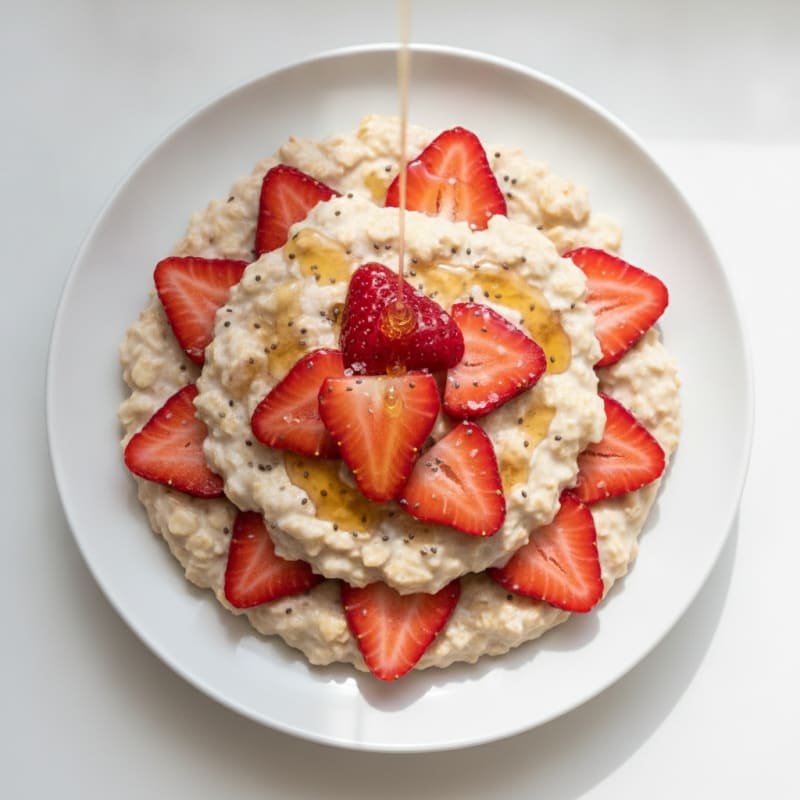 Strawberry Shortcake Overnight Oats