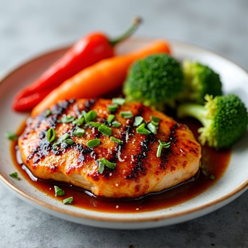 Crispy Teriyaki Chicken with Roasted Vegetables