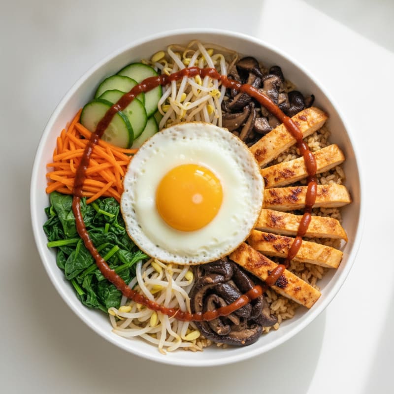 Gochujang Chicken Bibimbap Bowl