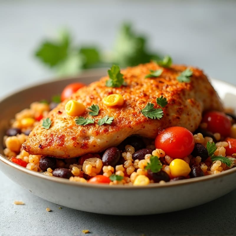 Spicy Southwest Chicken and Rice Skillet