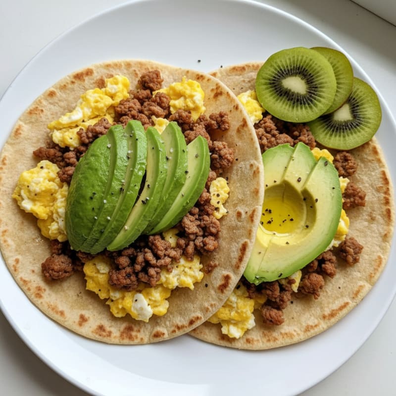 Avocado and Egg Breakfast Tortilla