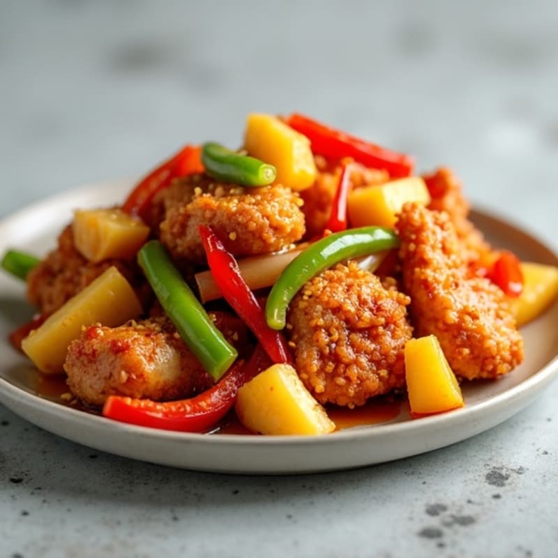 Crispy Baked Sweet and Sour Chicken