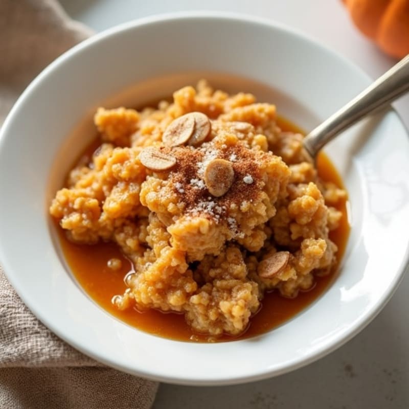 Creamy Pumpkin Spice Baked Oatmeal