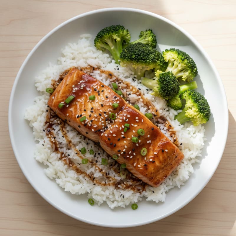 Pan-Seared Teriyaki Glazed Salmon