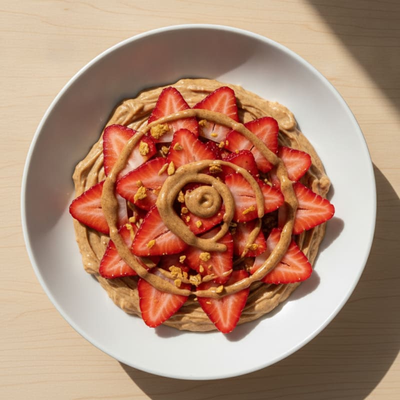 Silky Protein Yogurt with Strawberries and Collagen Peptides