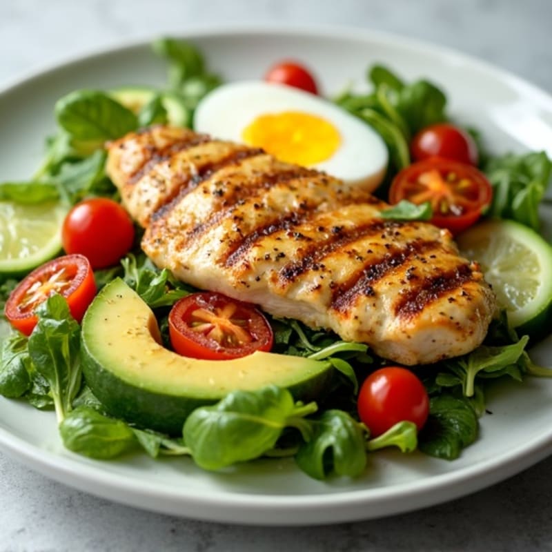 Grilled Chicken Fresh Greens Cobb Salad