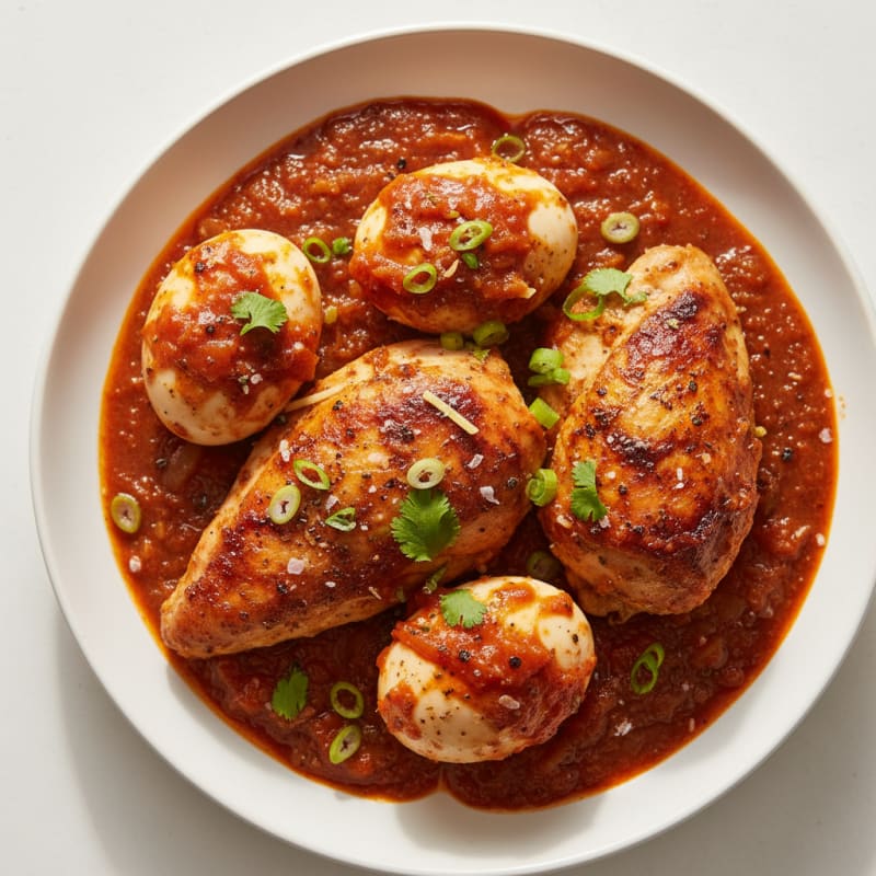 Tender Spiced Chicken Wat Stew