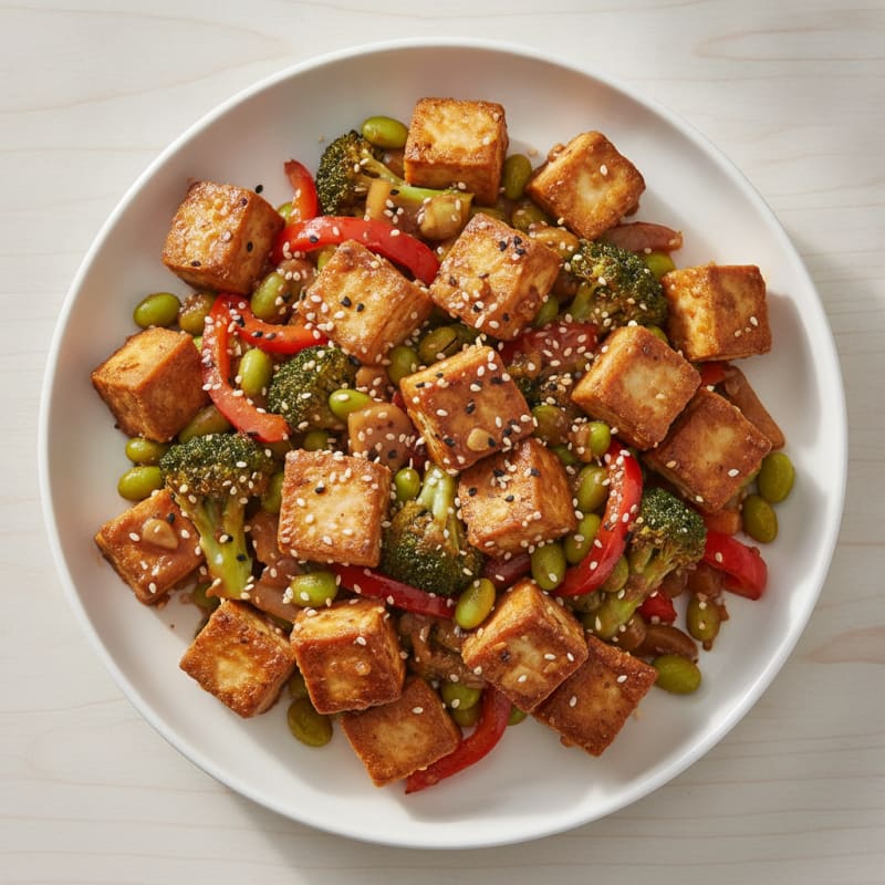 Sesame Tofu Stir-Fry