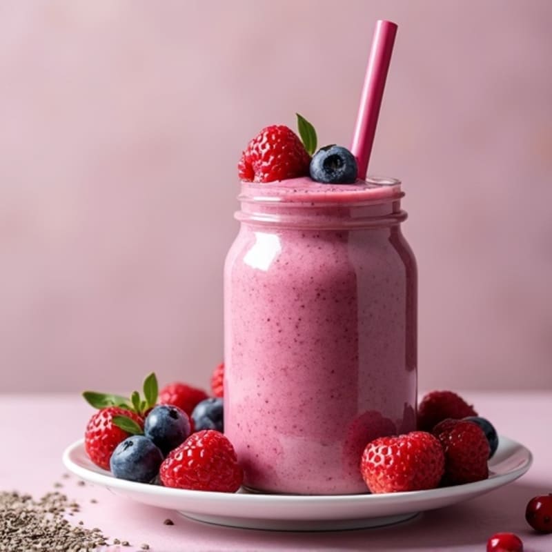 Triple Berry Protein Power Smoothie