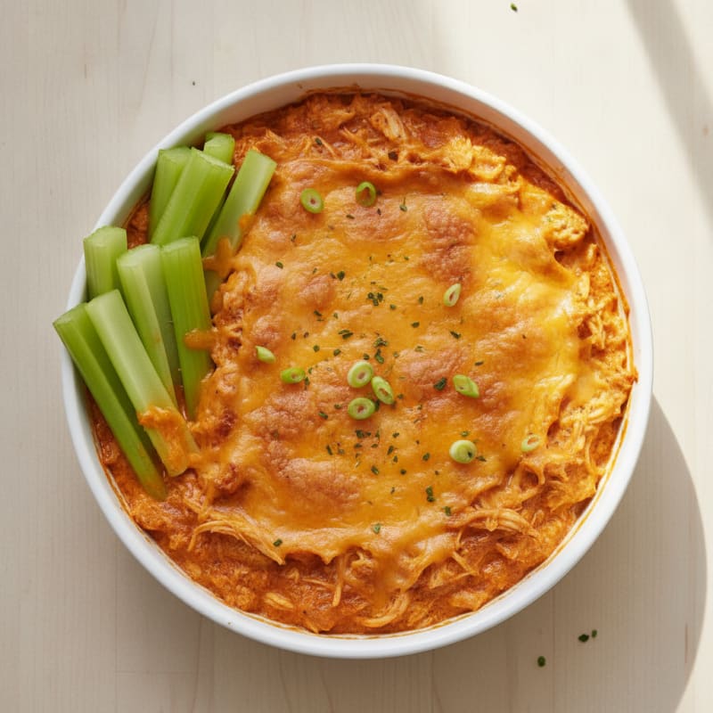Clean Buffalo Chicken Dip