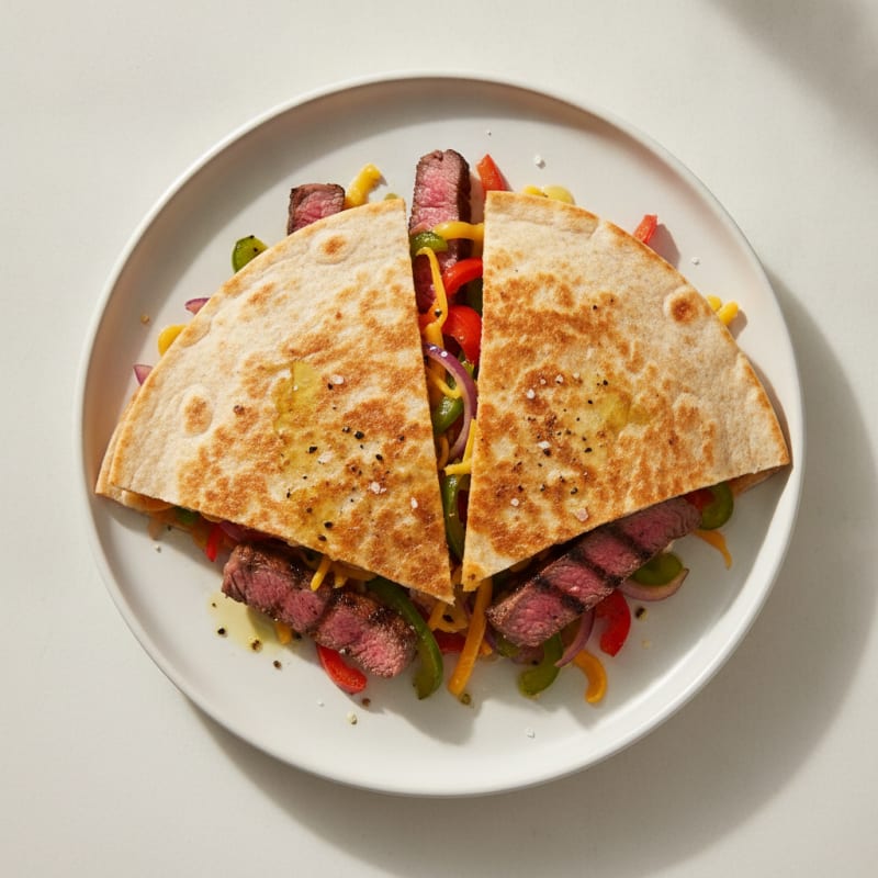 Seared Steak and Pepper Quesadillas