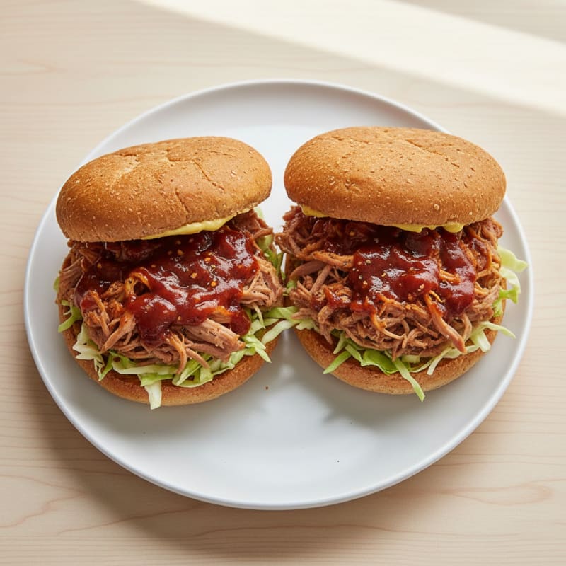 Slow-Cooked BBQ Pulled Pork Sandwiches
