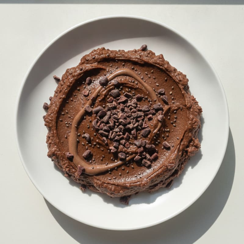 Silky Chocolate Protein Mousse with Chia Seeds