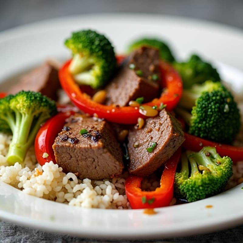 Tender Skillet Beef with Sweet Garlic Ginger Sauce