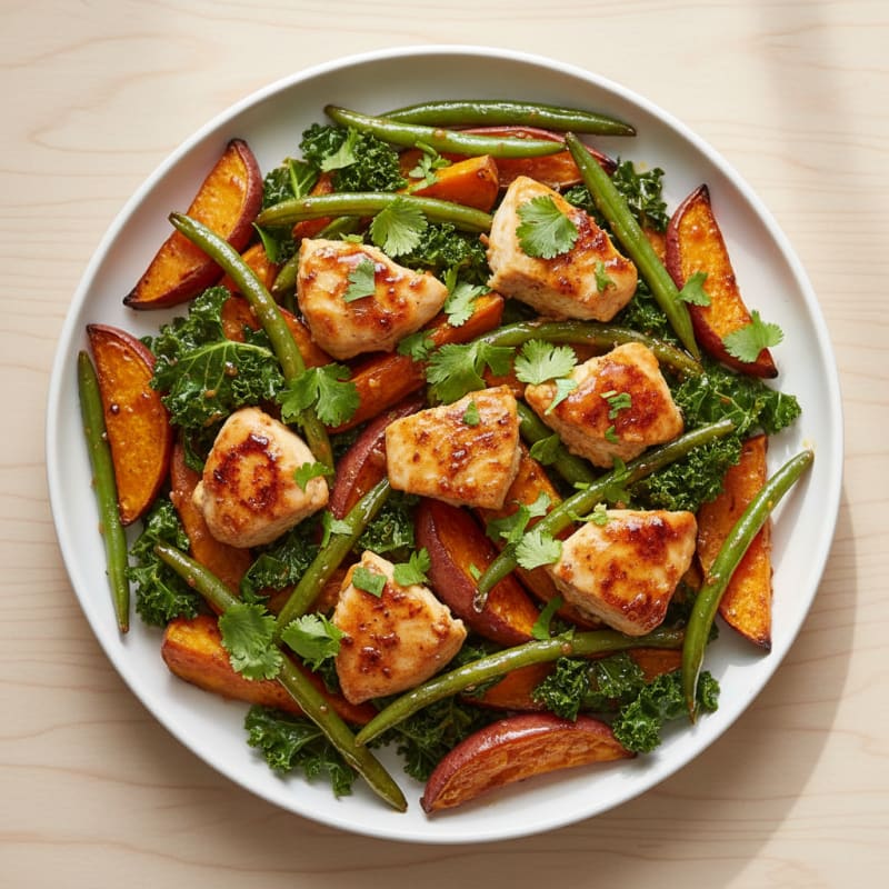 Sheet Pan Honey-Garlic Chicken and Veggies