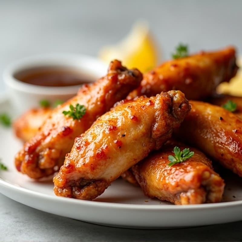 Crispy Baked Honey Garlic Chicken Wings