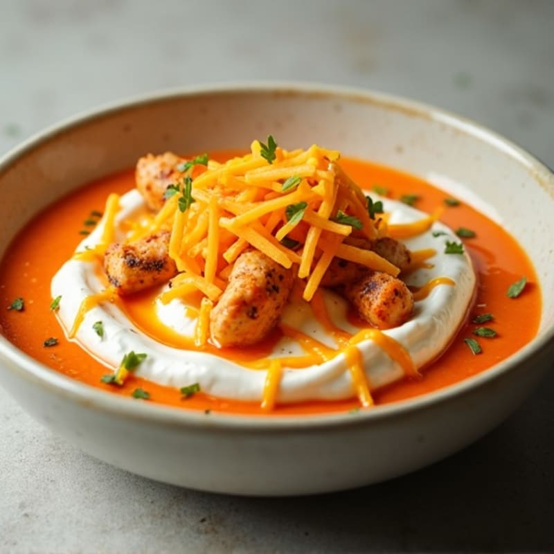 Creamy Greek Yogurt Buffalo Chicken Dip