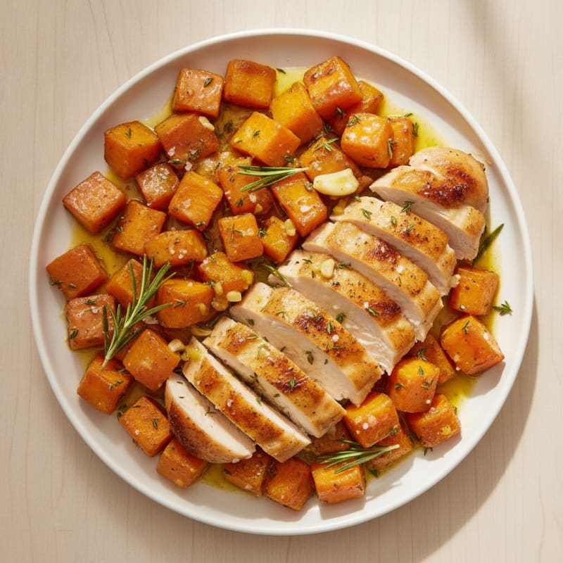 Lemon-Herb Roasted Chicken and Root Vegetables
