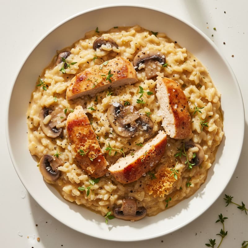 Creamy Parmesan Mushroom Risotto