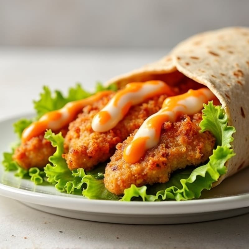 Crispy Buffalo Ranch Chicken Wrap