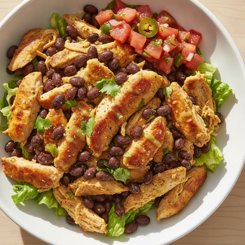 Savory Chicken and Black Bean Bowl