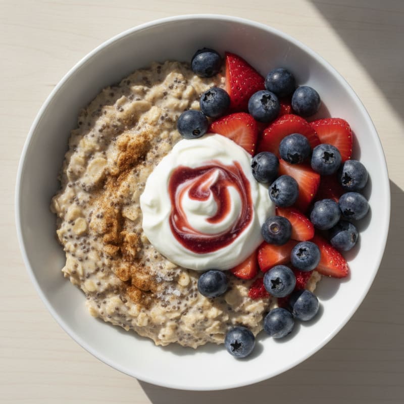 Berry Chia Protein Oatmeal