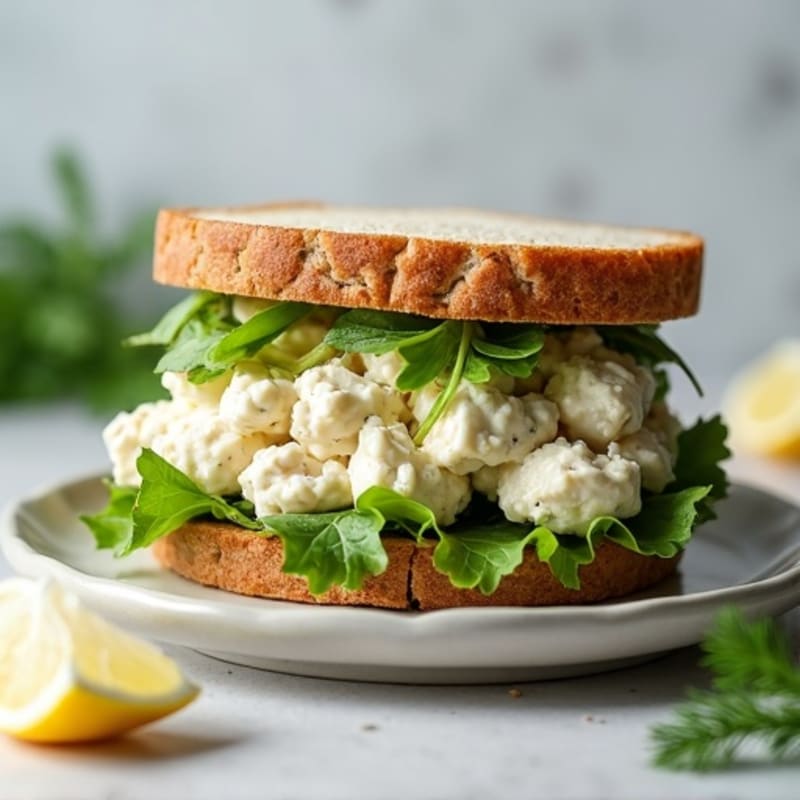 Creamy Dill Chicken Salad Sandwich