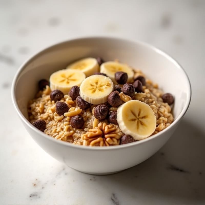 Protein-Packed Banana Nut Chocolate Chip Baked Oats