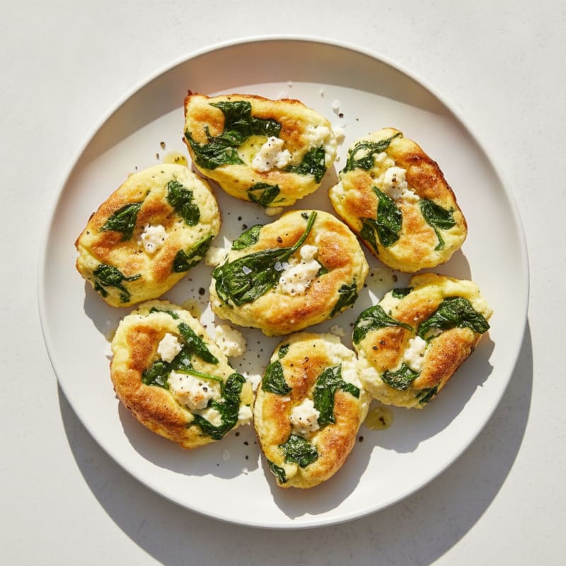 Baked Egg Bites with Spinach and Feta