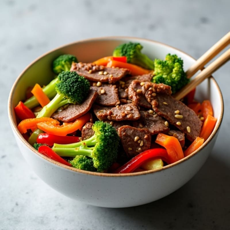 Protein-Packed Korean-Style Beef Bowl with Vegetables