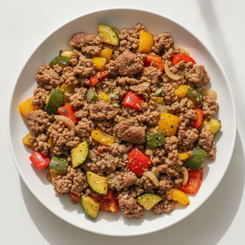 Ground Beef and Vegetable Skillet