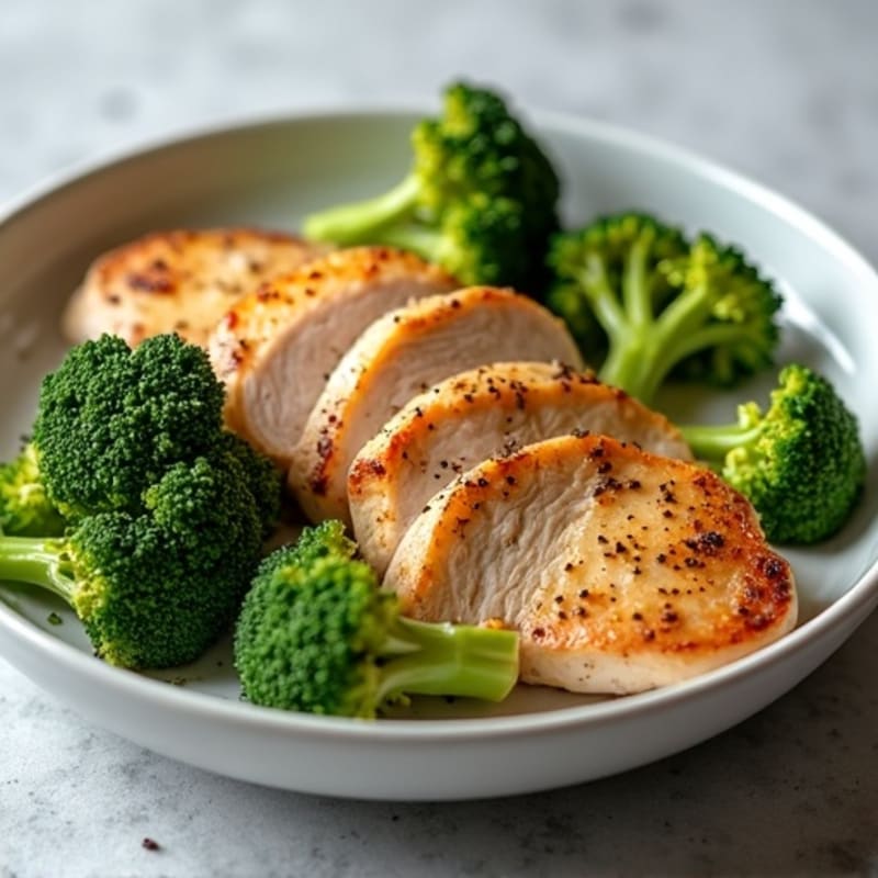 Seared Turkey Breast with Roasted Broccoli