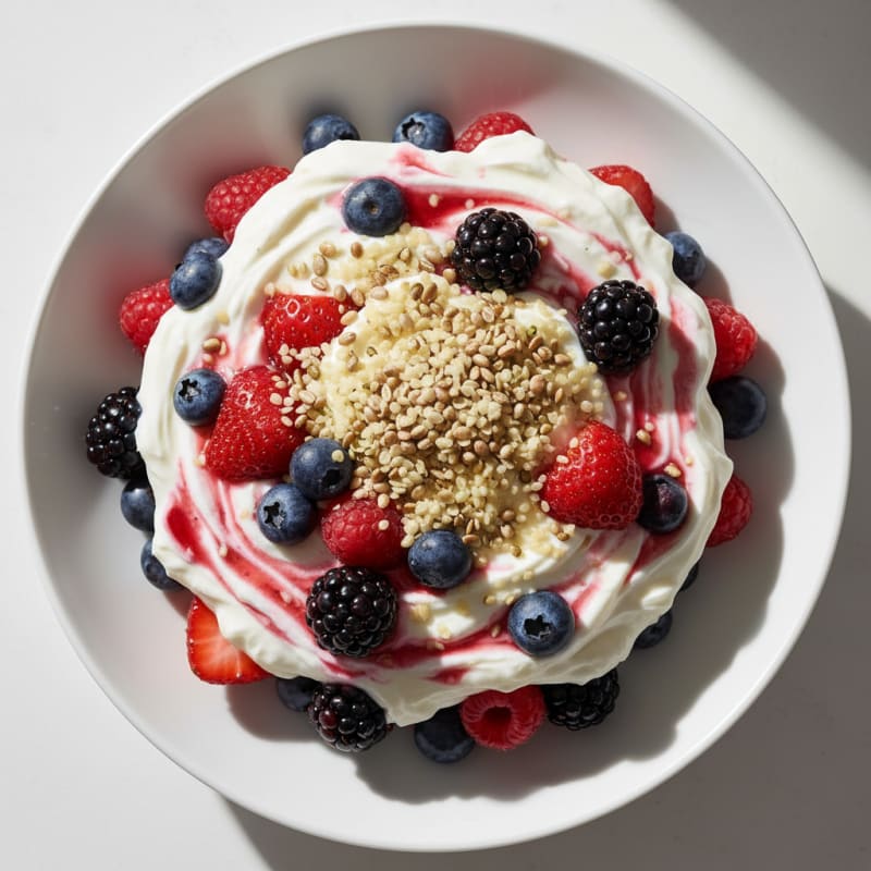 Creamy Greek Yogurt Protein Parfait with Mixed Berries