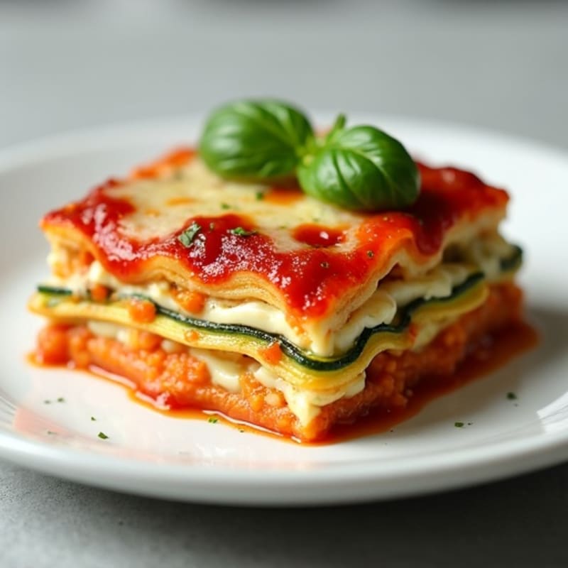 Fresh Zucchini Ricotta Lasagna