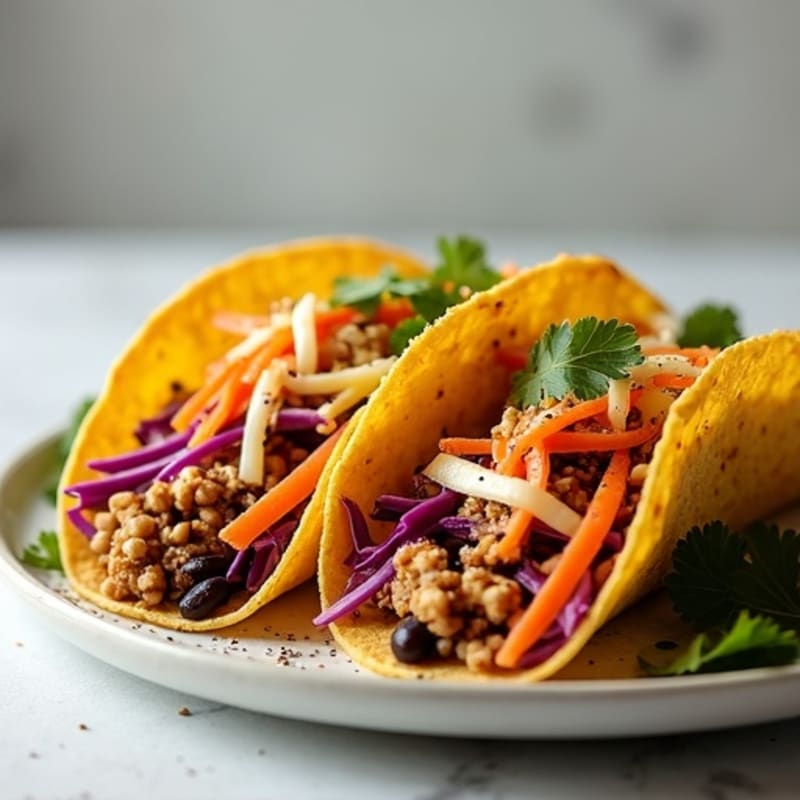 Crispy Walnut Tacos with Zesty Lime Slaw