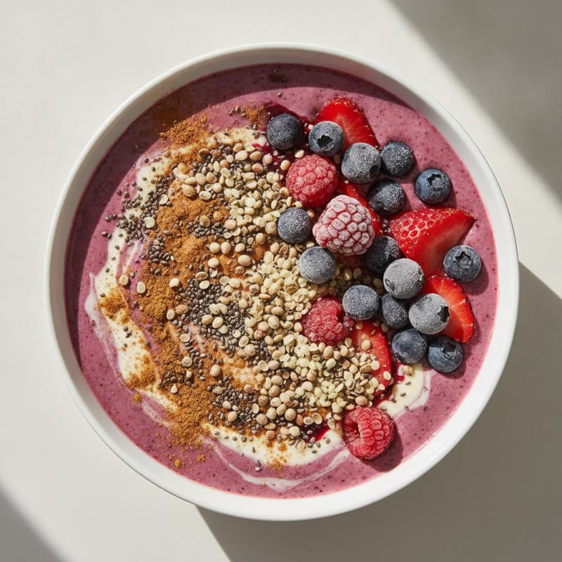 Almond Milk Berry Smoothie Bowl
