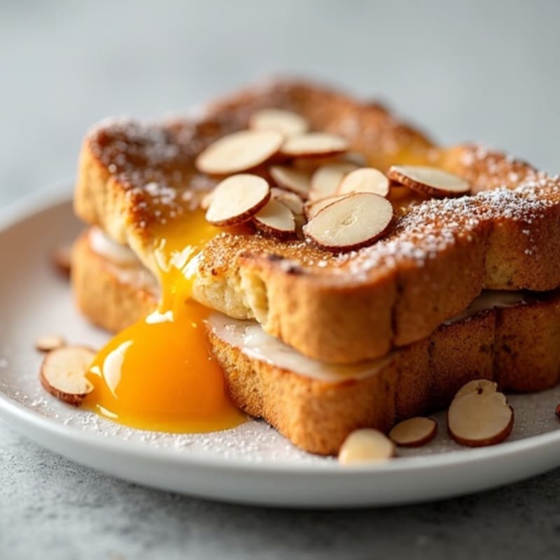 Protein-Rich Vanilla Almond French Toast Bake