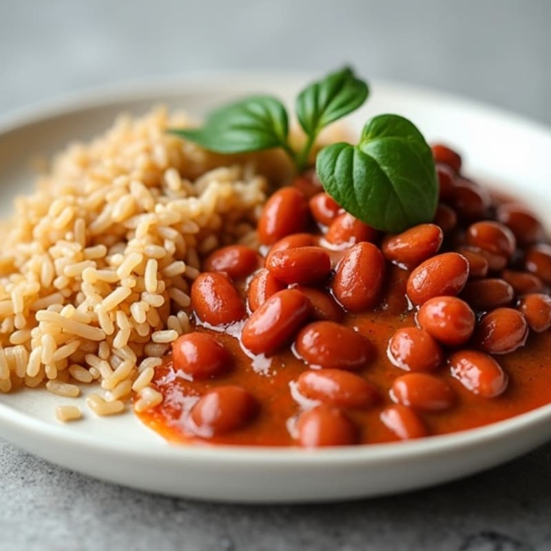 Creamy Smoky Red Beans with Brown Rice