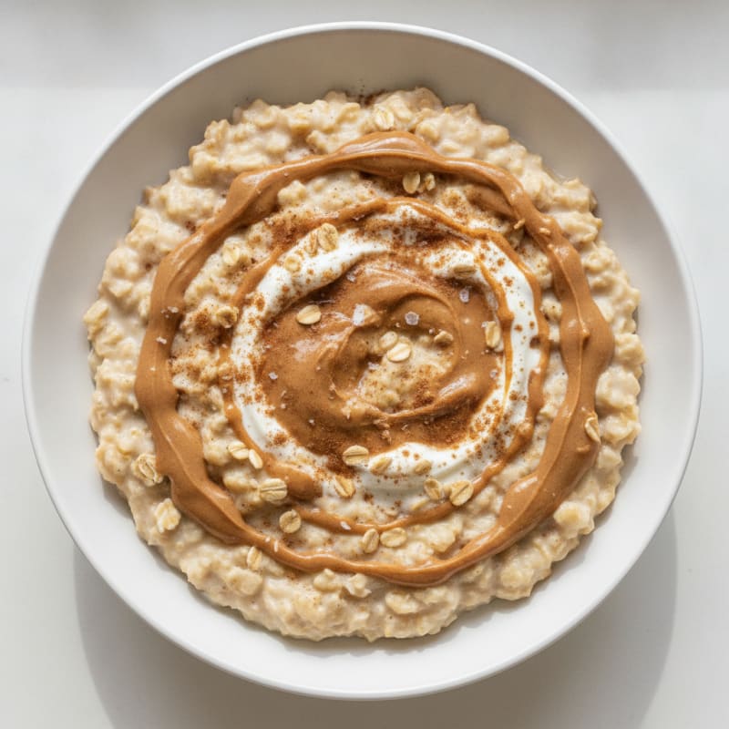 Peanut Butter Vanilla Protein Oats