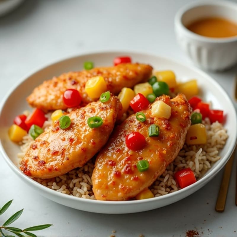 Crispy Baked Sweet and Sour Chicken