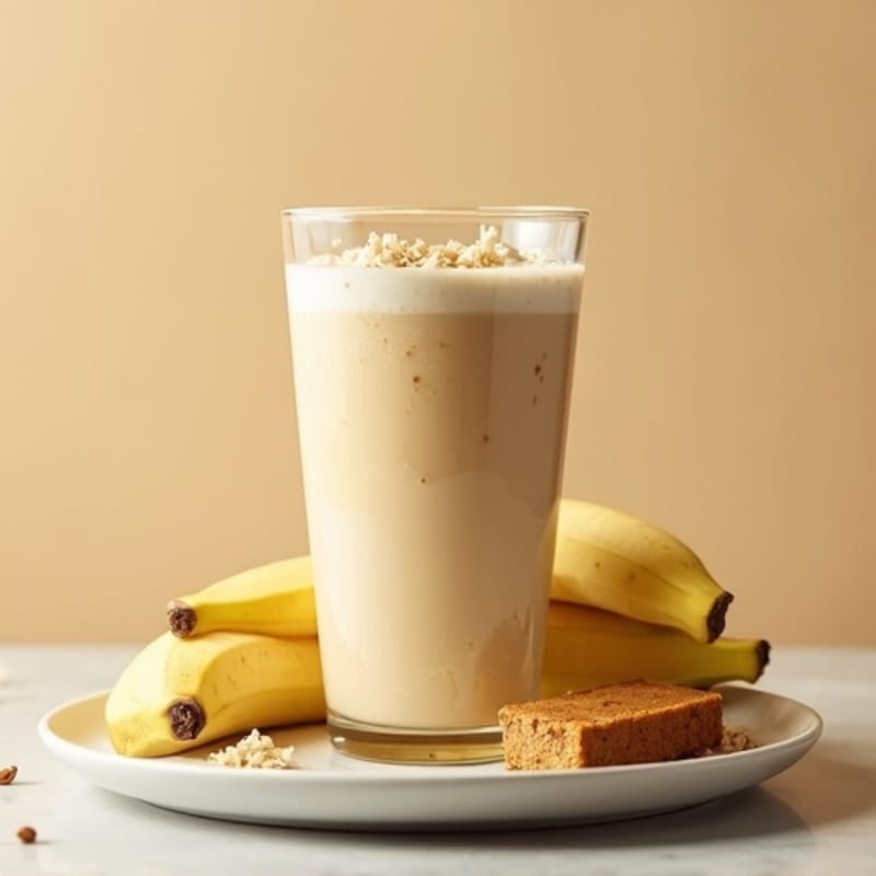 Energizing Almond Butter Banana Protein Smoothie