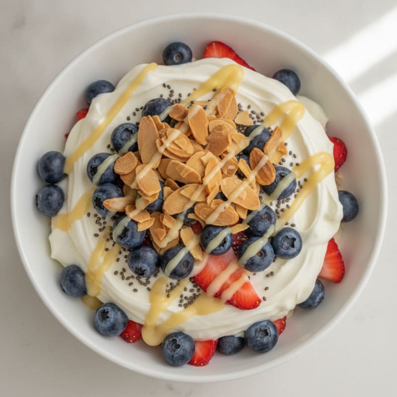 Creamy Greek Yogurt Protein Parfait with Berries