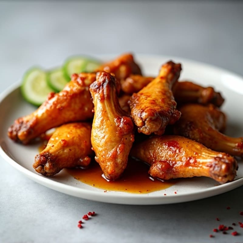 Sticky Honey-Garlic Roasted Chicken Wings