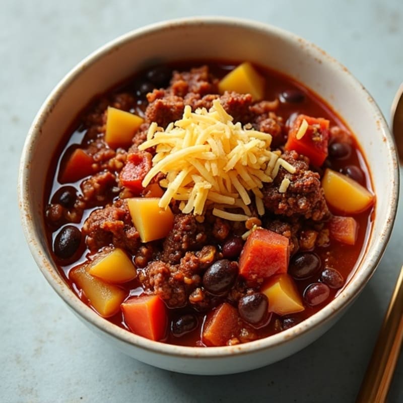 Hearty Black Bean and Grass-Fed Beef Chili