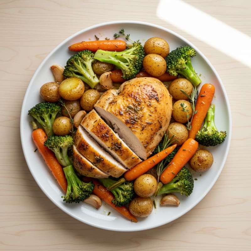 Garlic Herb Roasted Chicken with Vegetables