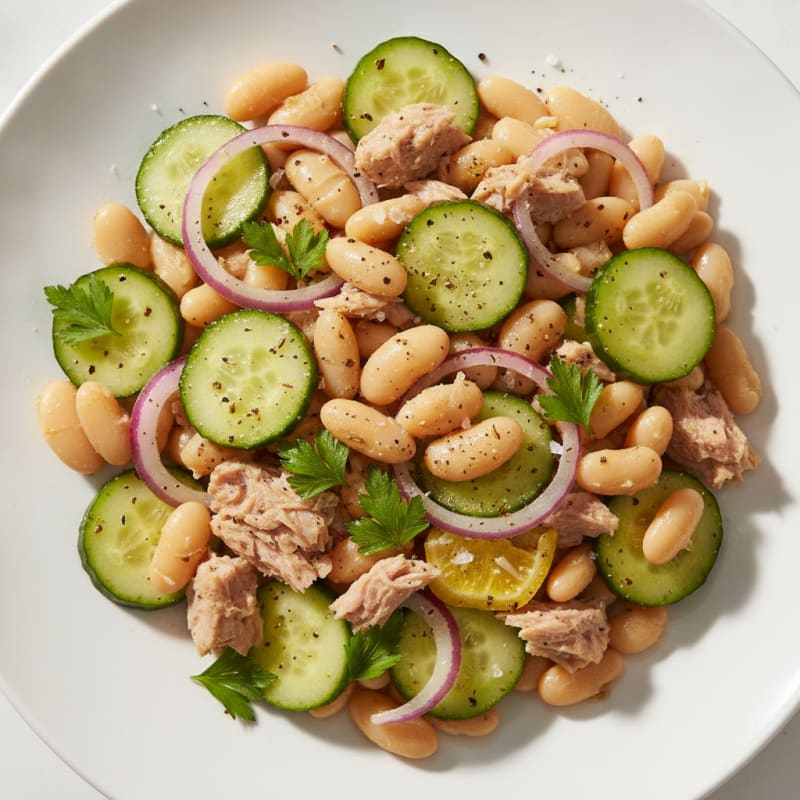 Mediterranean Tuna and White Bean Salad