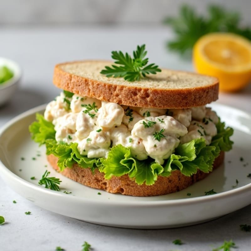 Creamy Herb Chicken Salad Sandwich