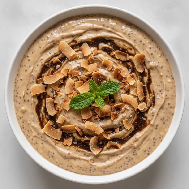 Coconut Coffee Protein Chia Pudding