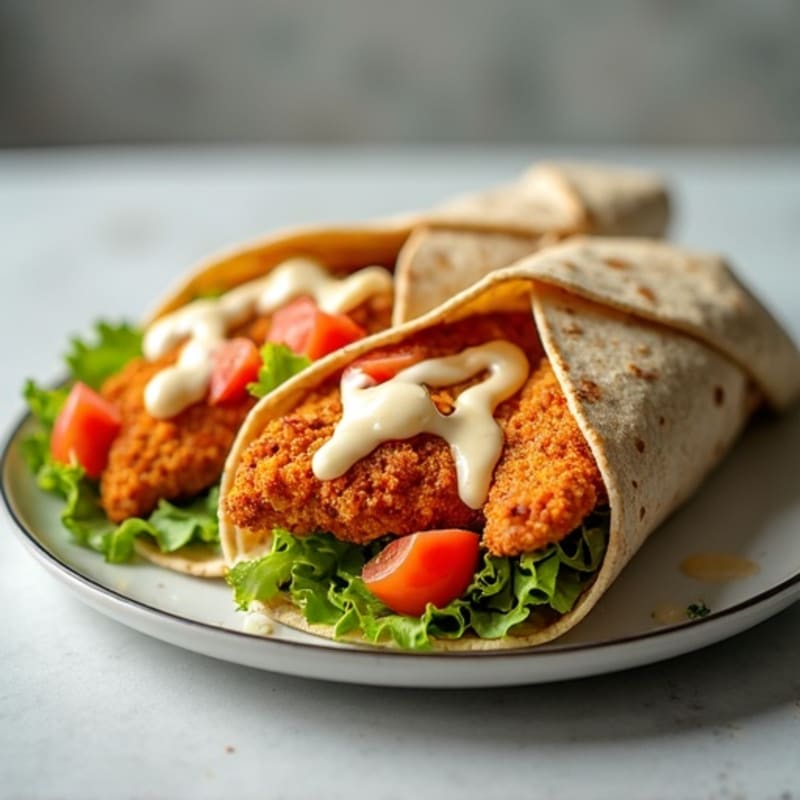 Crispy Buffalo Ranch Chicken Wrap
